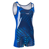 Junior Insider Singlet - Navy, Royal & White