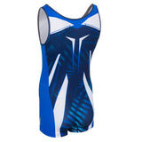 Junior Insider Singlet - Navy, Royal & White