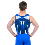 Junior Insider Singlet - Navy, Royal & White