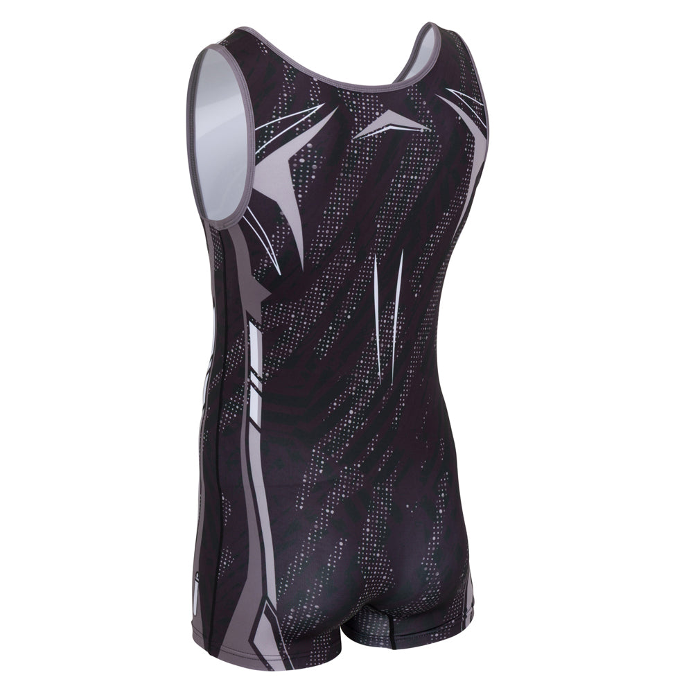 Junior Vader Singlet - Black, Grey & White